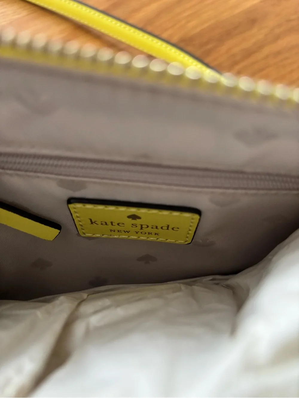 Brand New Kate spade New York Lemon Yellow Bow Crossbody Bag